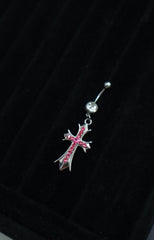 PRE ORDER Pink Chrome Belly Ring