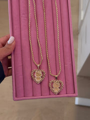 Kitty Heart Necklace
