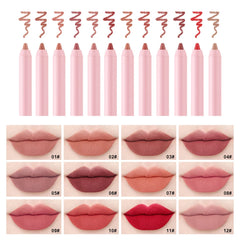 Long Lasting Smudge Proof Lip Pencil Set