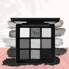 Smoky Eye Makeup Palette Gray Pink Tones