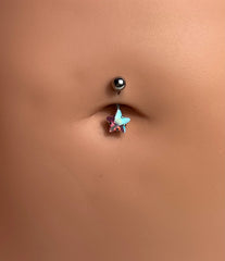 Holo Star Belly Ring