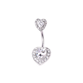 Bling Heart Belly Ring