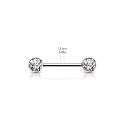 G23 Titanium Nipple Bars
