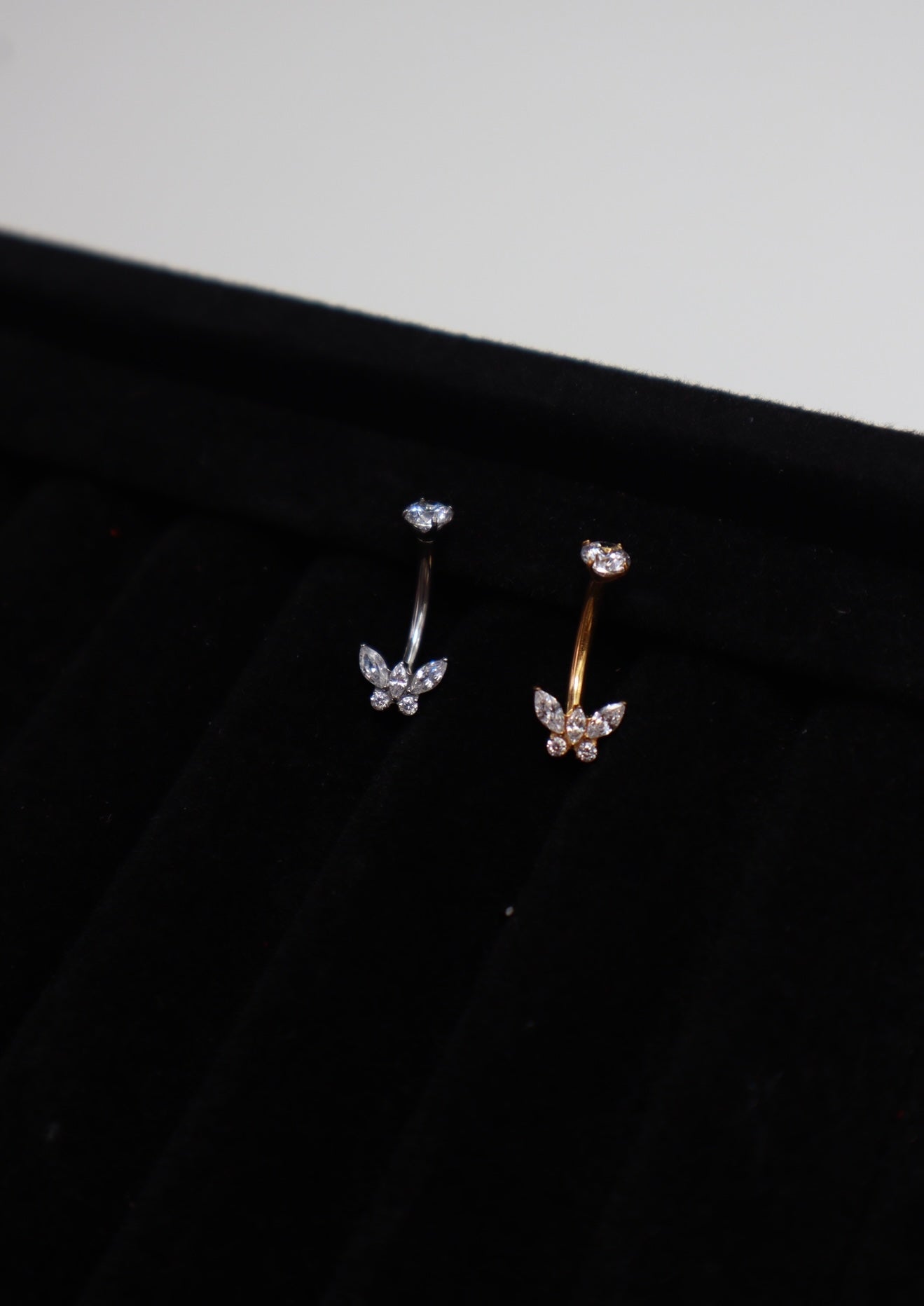 Titanium Butterfly Belly Ring