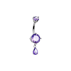 Purple Ava Belly Ring