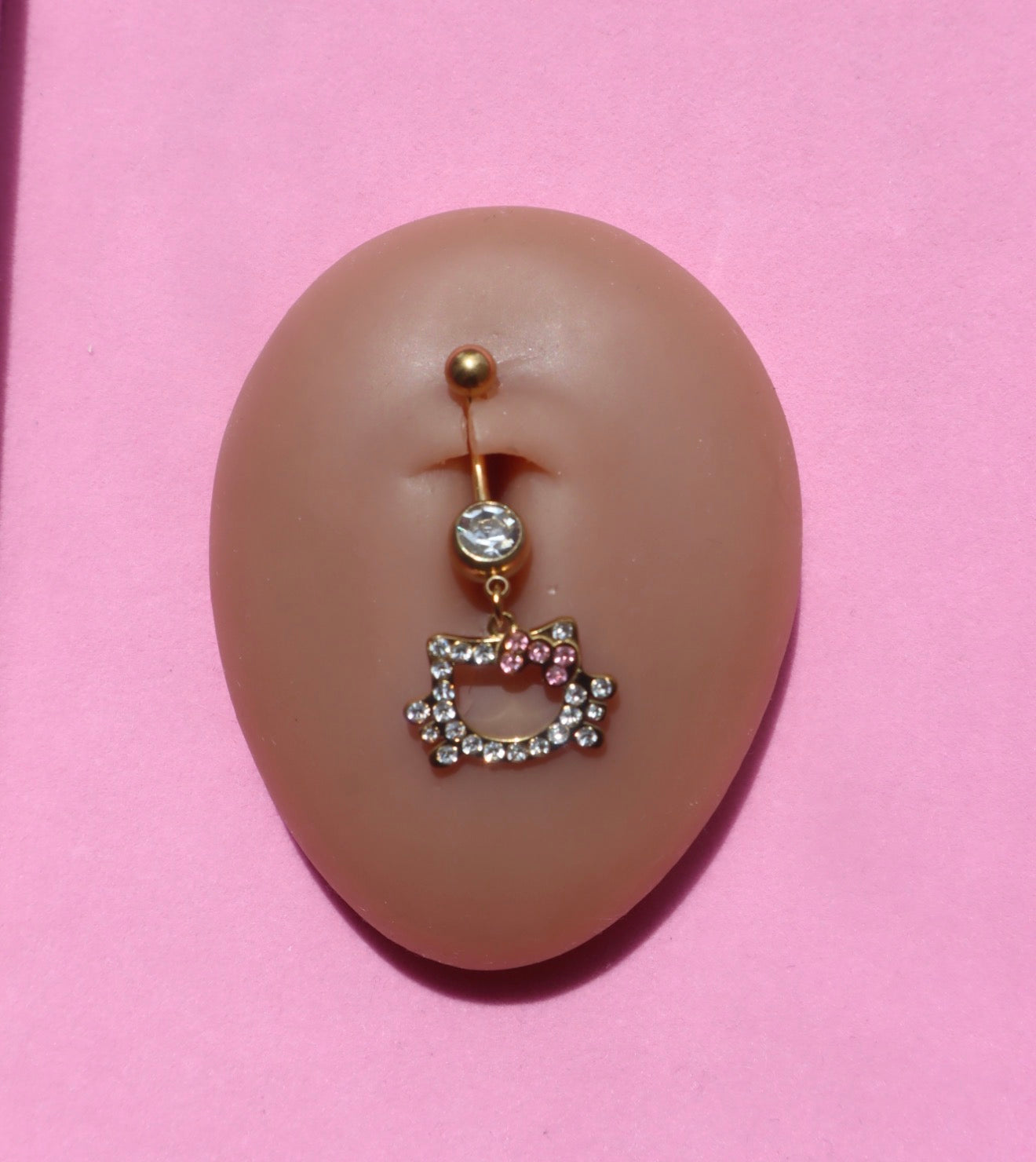 Gold Kitty Belly Ring