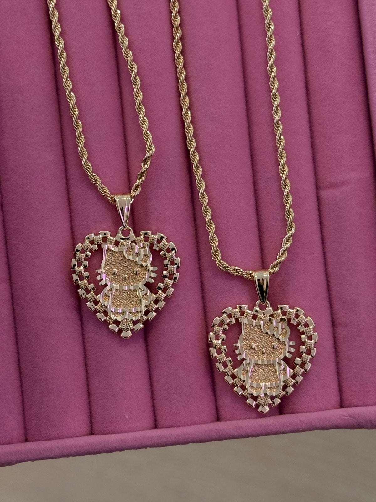 Kitty Heart Necklace