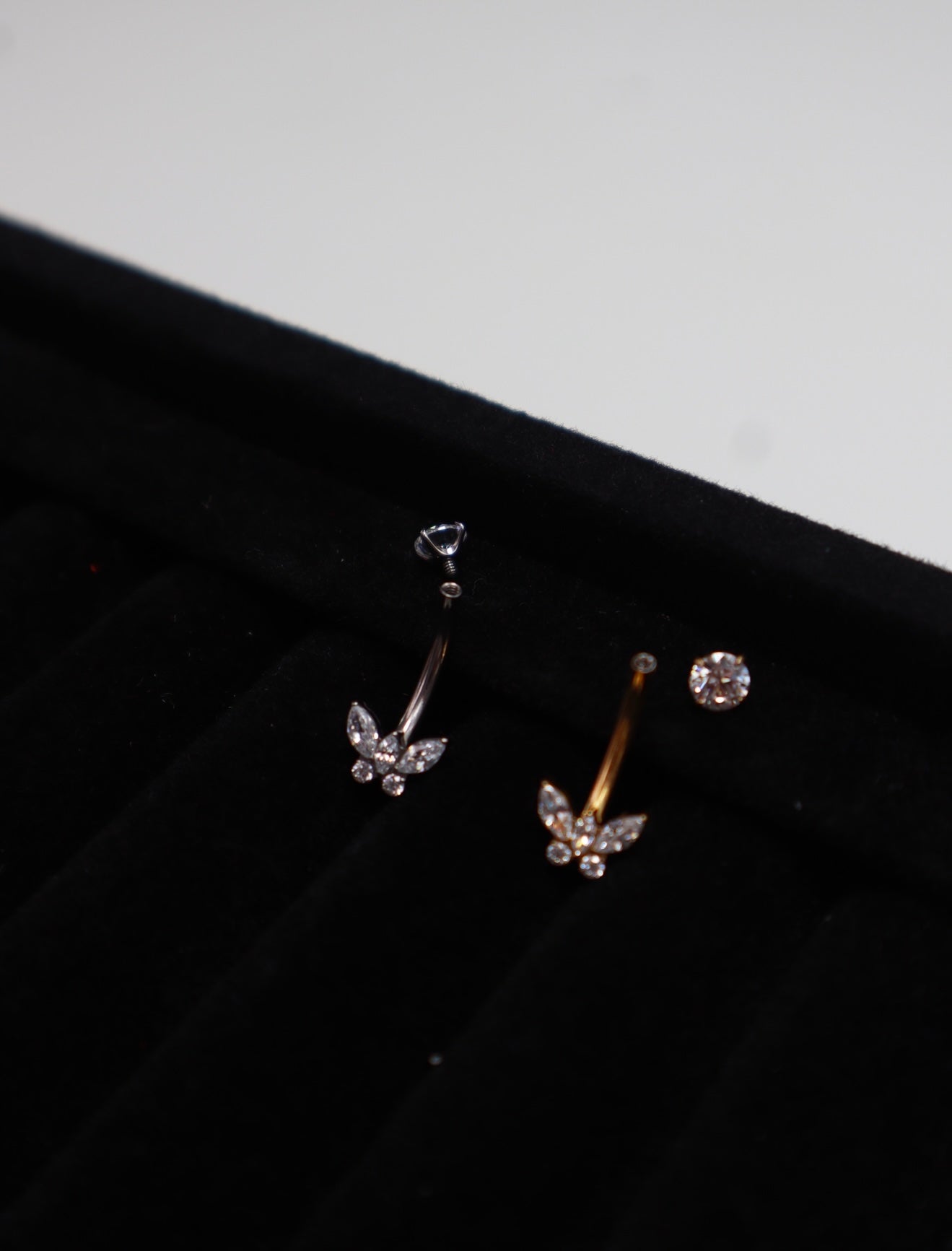 Titanium Butterfly Belly Ring