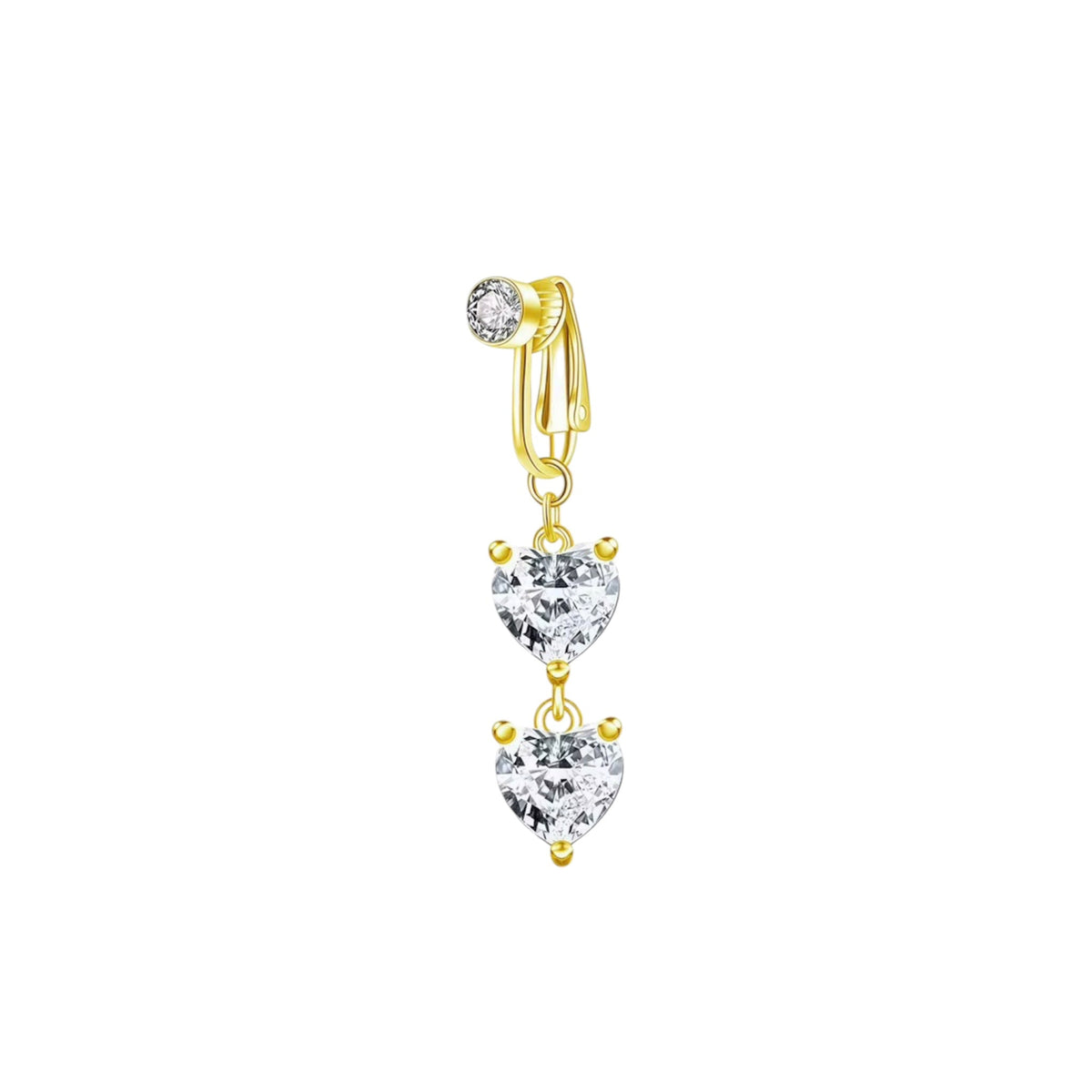 Gold Maddie Clip On Belly Ring