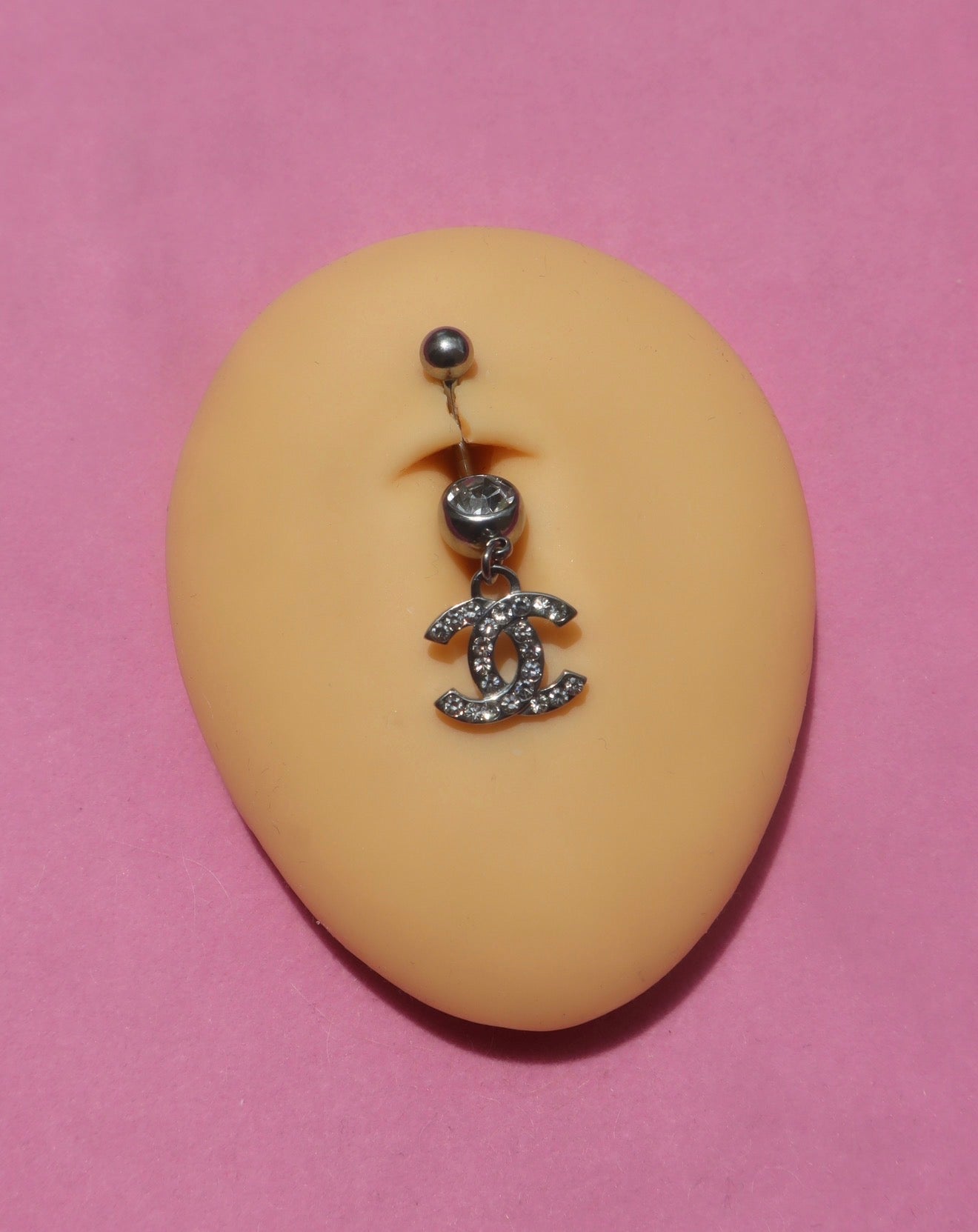 Double CC Belly Ring