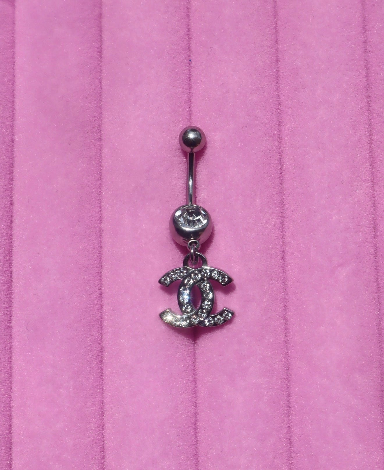 Double CC Belly Ring