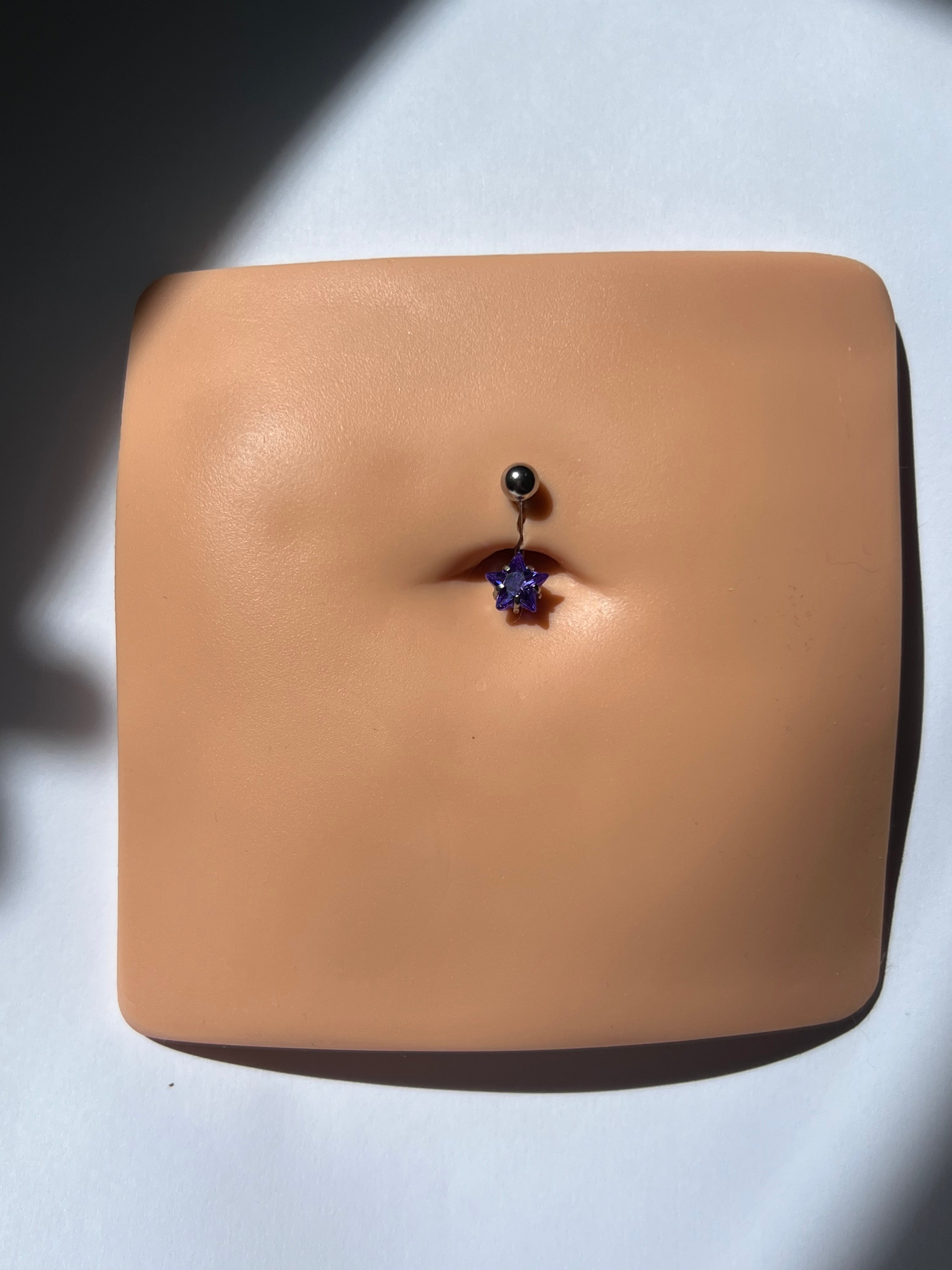 Purple Star Belly Ring