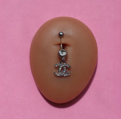 Double CC Belly Ring