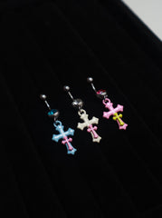Double Cross Belly Ring