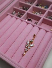 Gold Butterfly Belly Ring