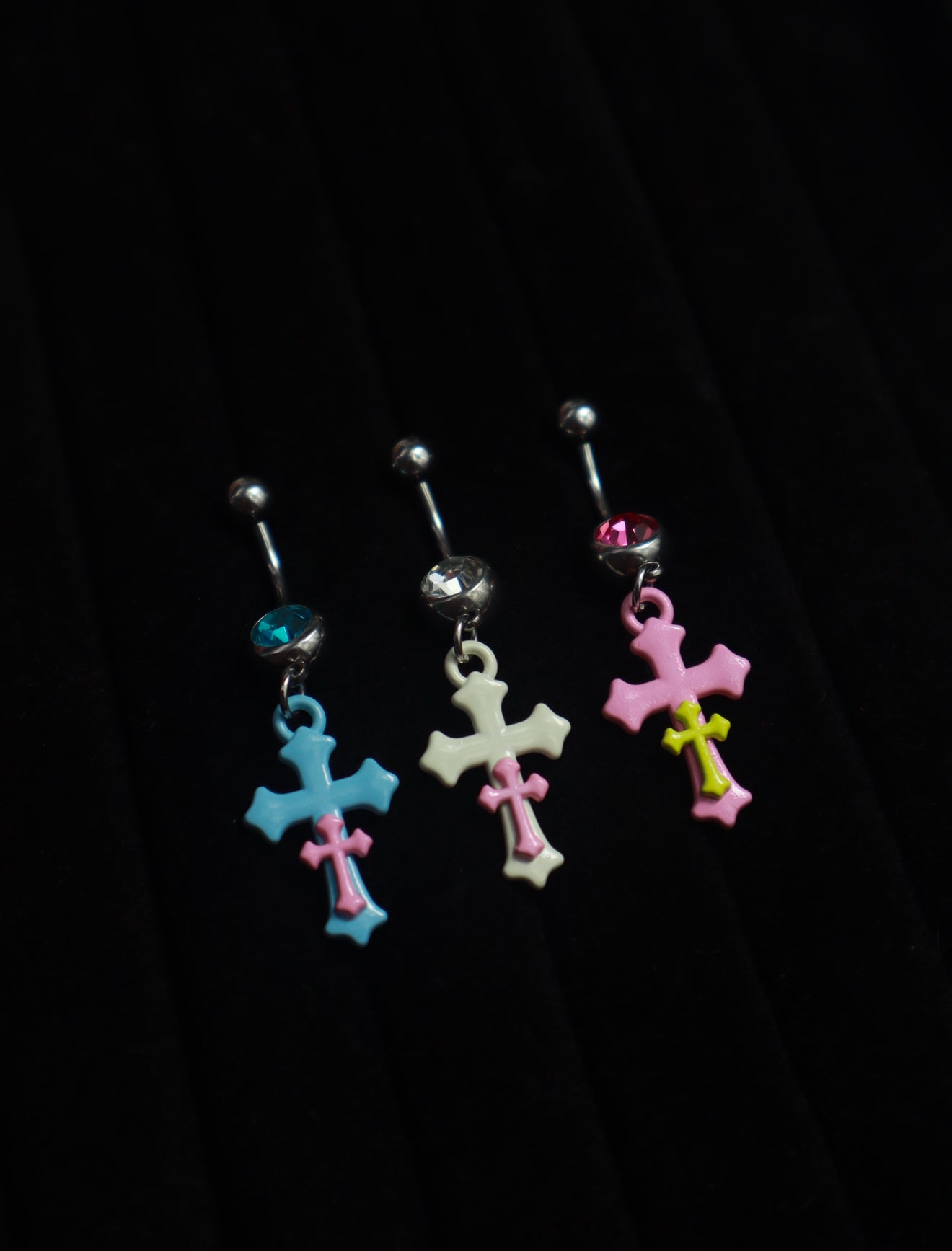 Double Cross Belly Ring