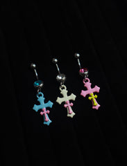 Double Cross Belly Ring