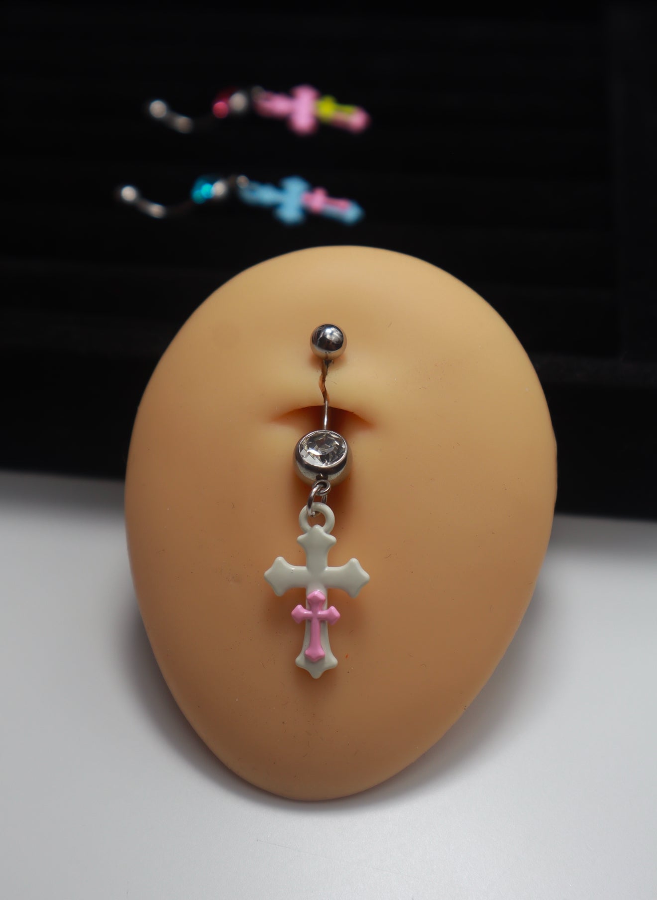 Double Cross Belly Ring