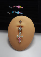 Double Cross Belly Ring