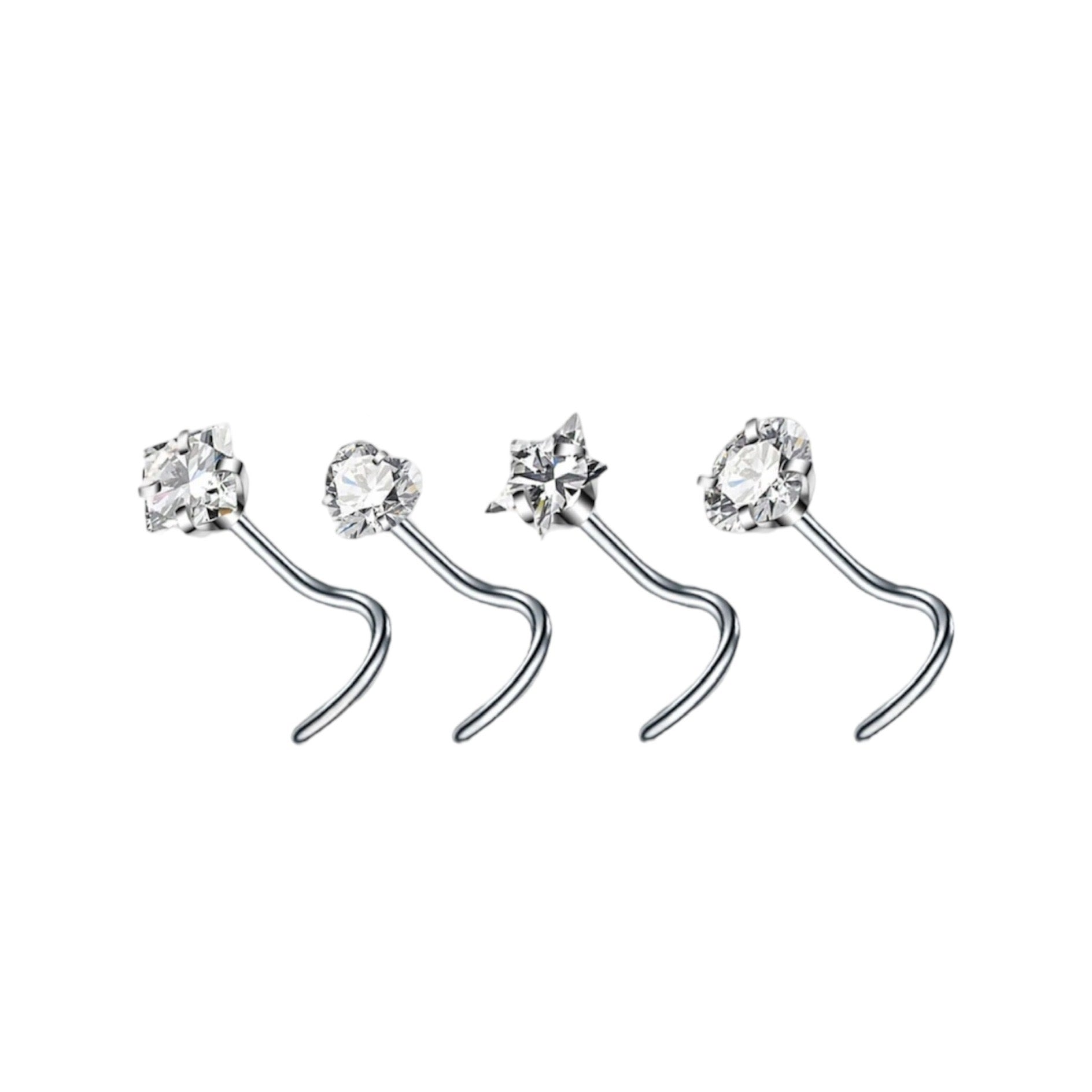 IT Girl 4-Pack Nose Stud Bundle