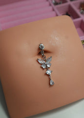 Butterfly Clip On Belly Ring