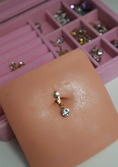 PRE ORDER Gold Basic Clip On Belly Ring
