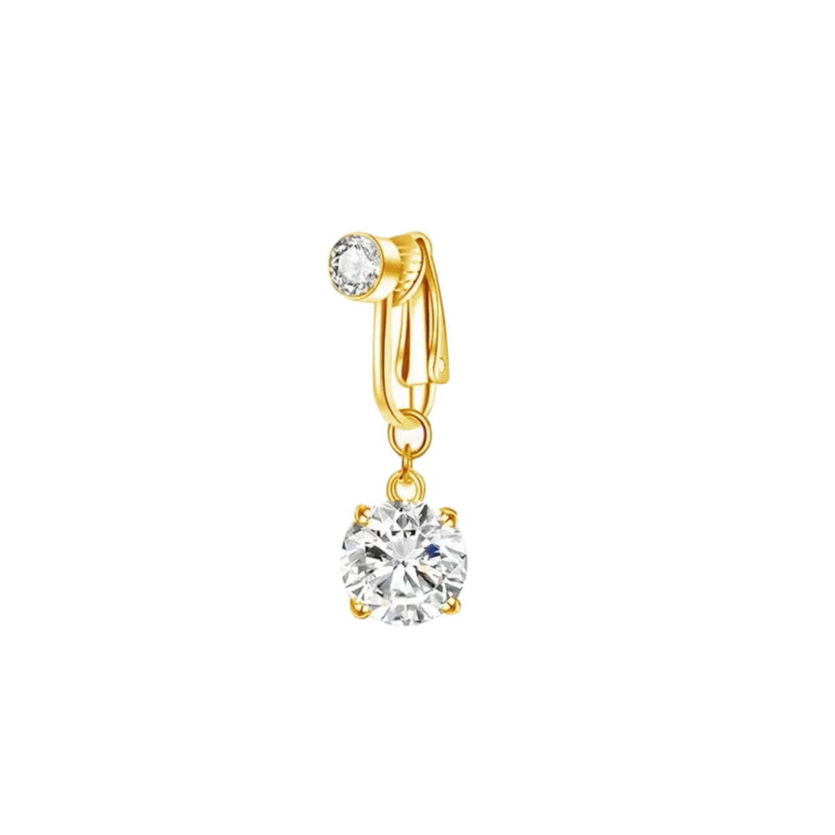 PRE ORDER Gold Basic Clip On Belly Ring