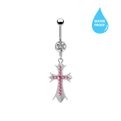 PRE ORDER Pink Chrome Belly Ring