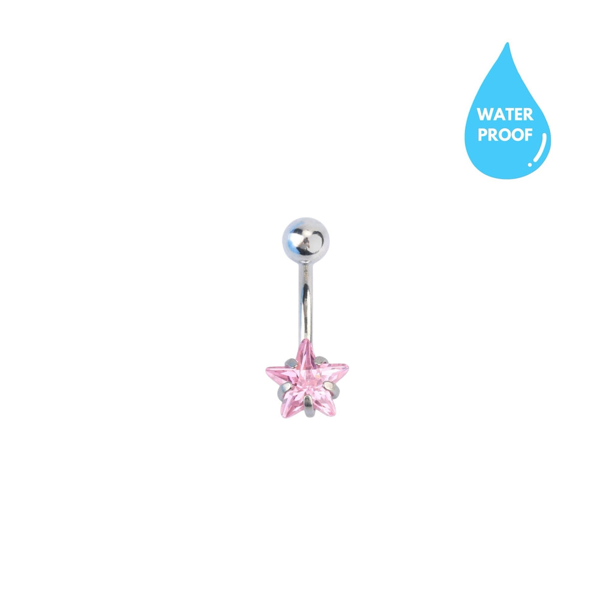Pink Star Belly Ring