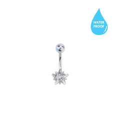 Clear Star Belly Ring