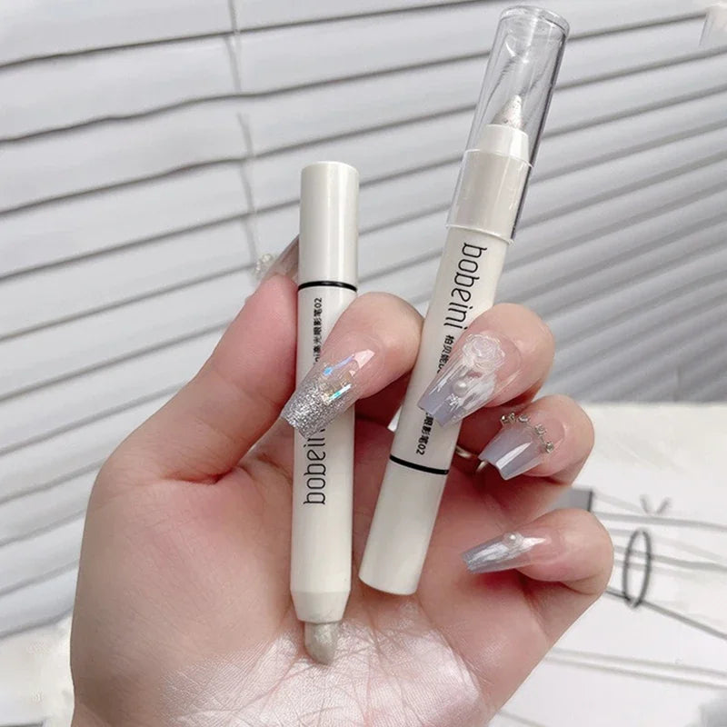 Glitter White Eyeshadow Pencil Smudge Proof