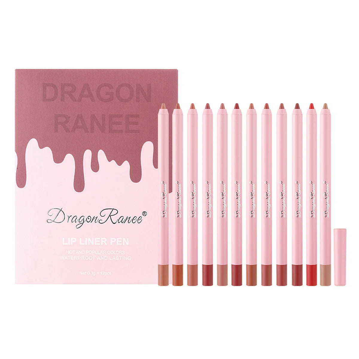 Long Lasting Smudge Proof Lip Pencil Set