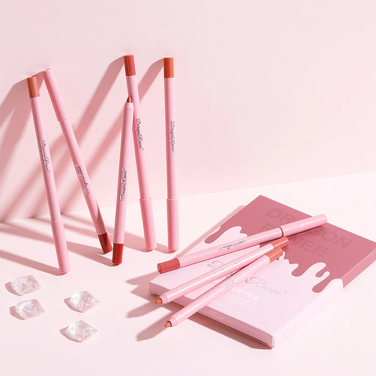Long Lasting Smudge Proof Lip Pencil Set