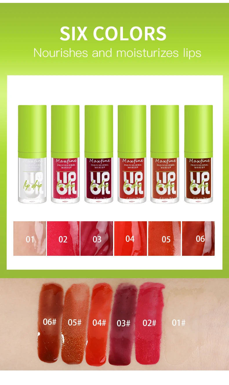 Transparent Oil Lip Gloss for Natural Shine