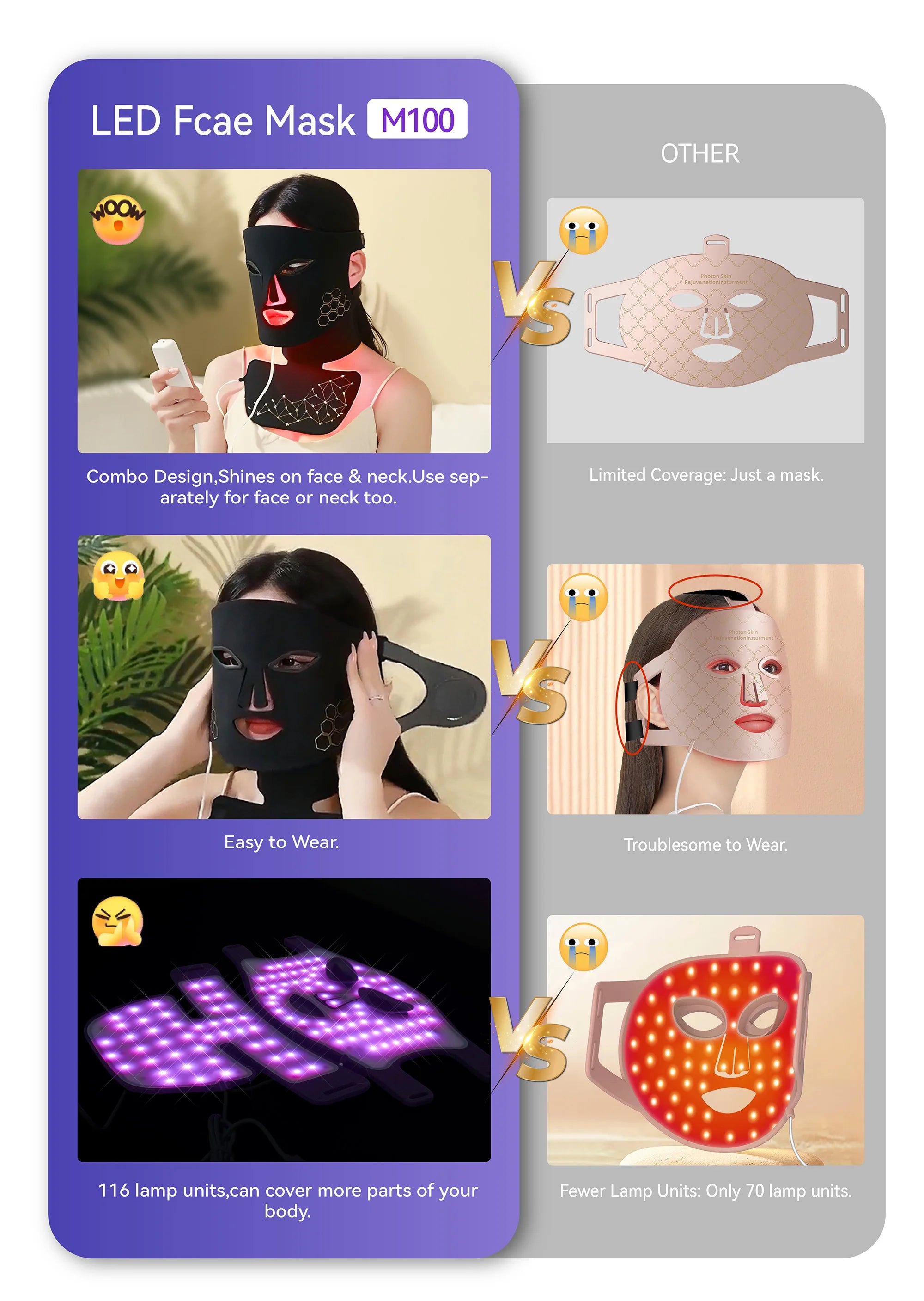 Red Light Therapy Mask for Glowing Skin