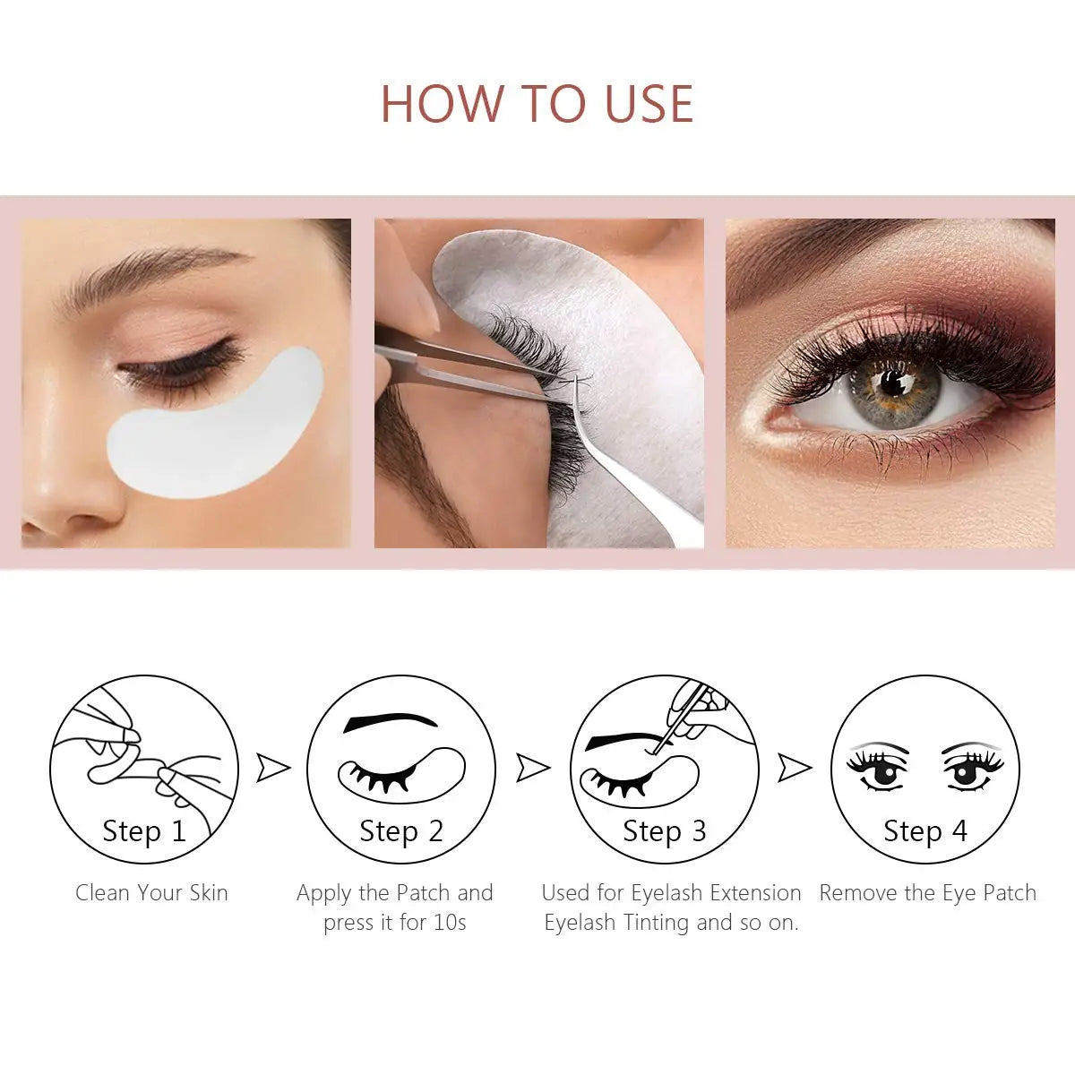 Grafted Lash Stickers Hydrogel Pads