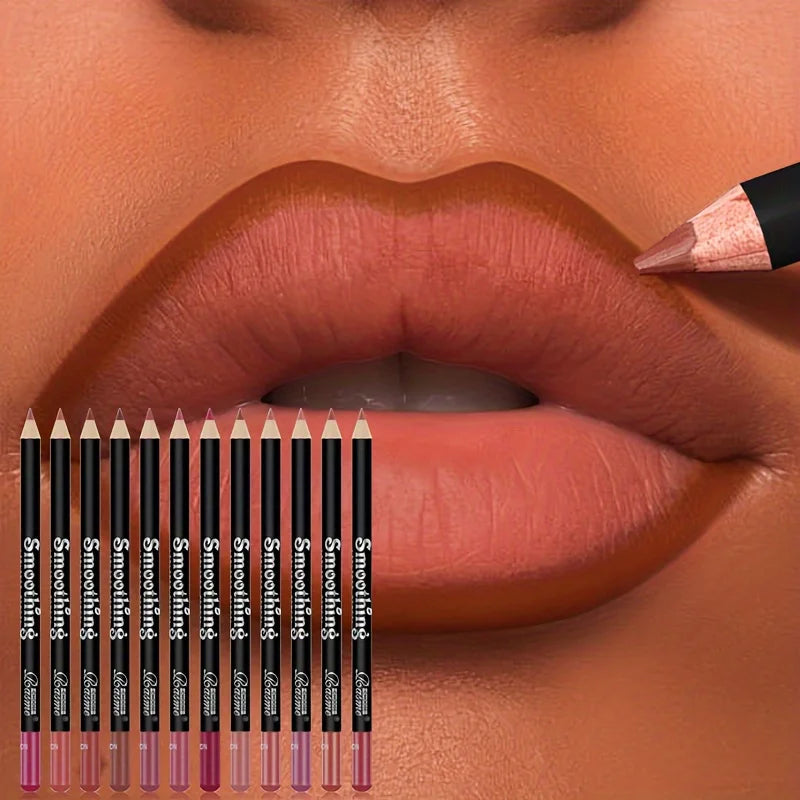 Matte Lip Liner Pencils for Smooth Lips