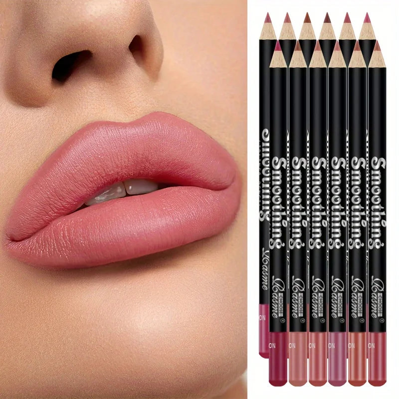Matte Lip Liner Pencils for Smooth Lips
