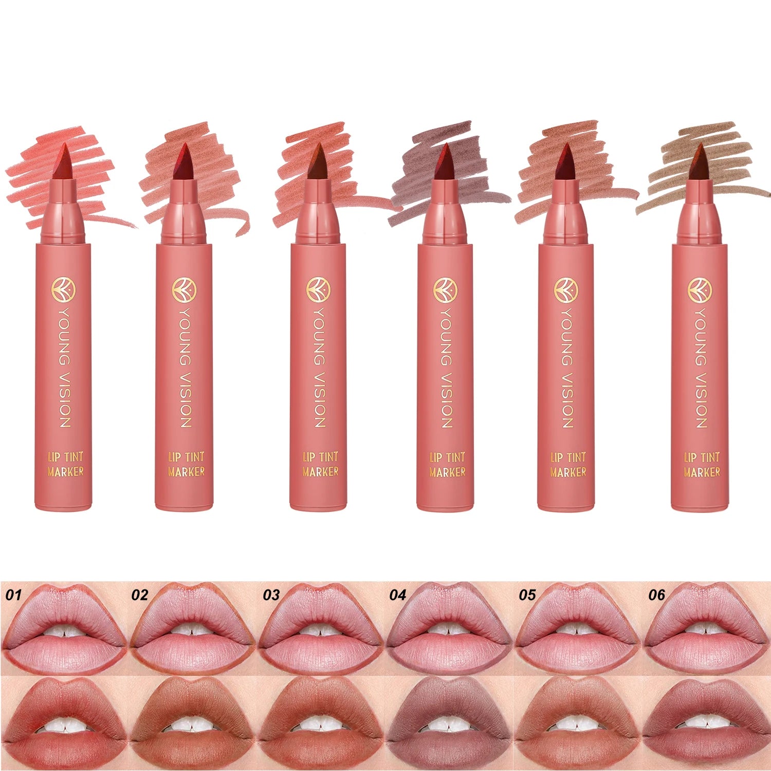 Waterproof Matte Lip Tint Pen Set