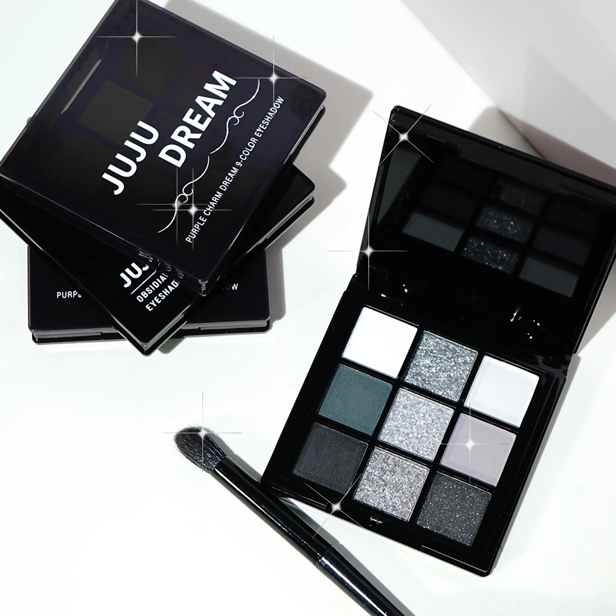 Smoky Eye Makeup Palette Gray Pink Tones