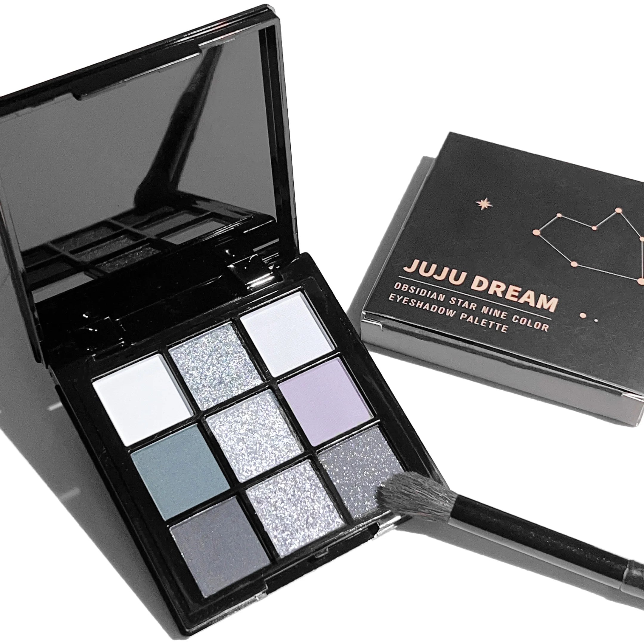 Smoky Eye Makeup Palette Gray Pink Tones