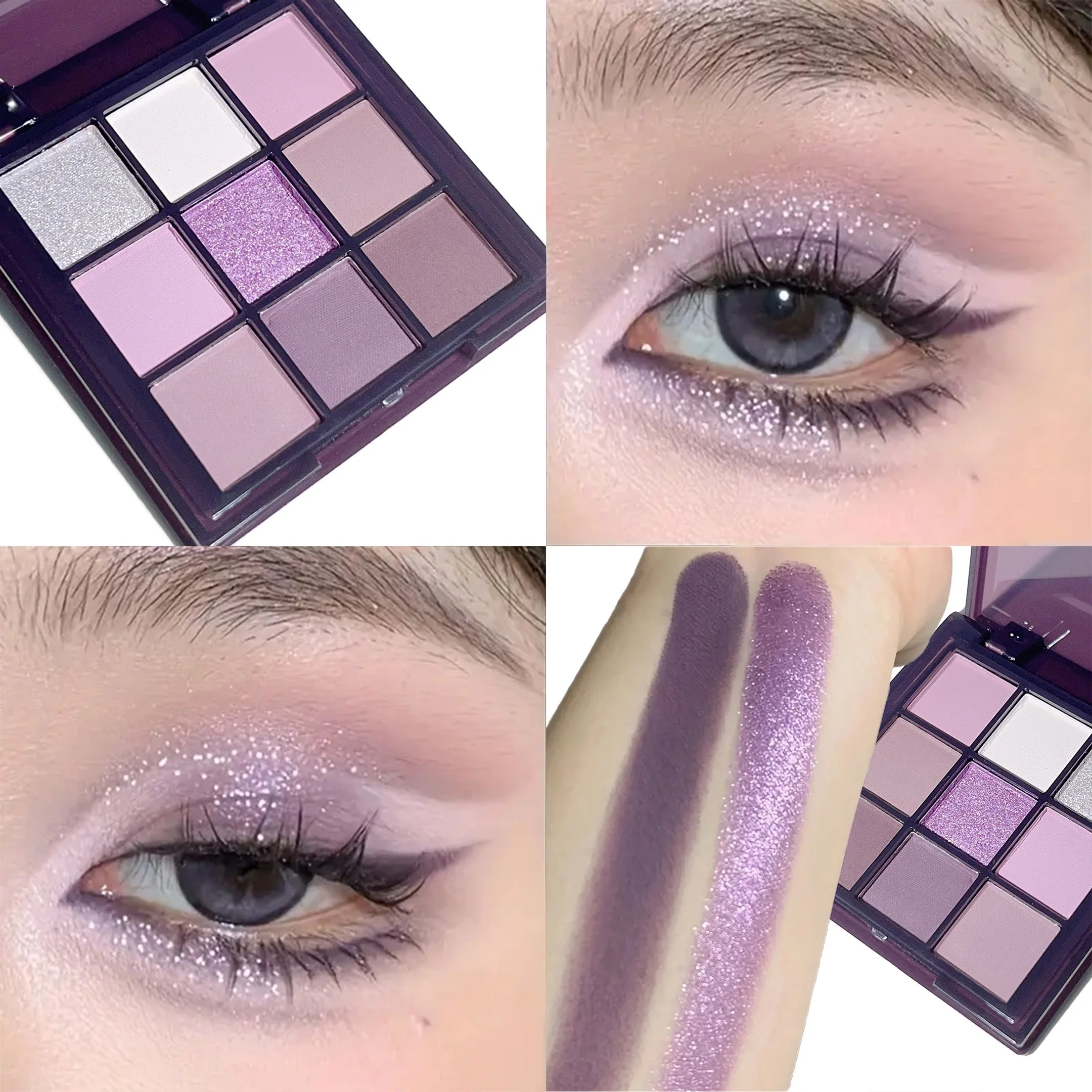 Purple Eyeshadow Palette 9 Shades