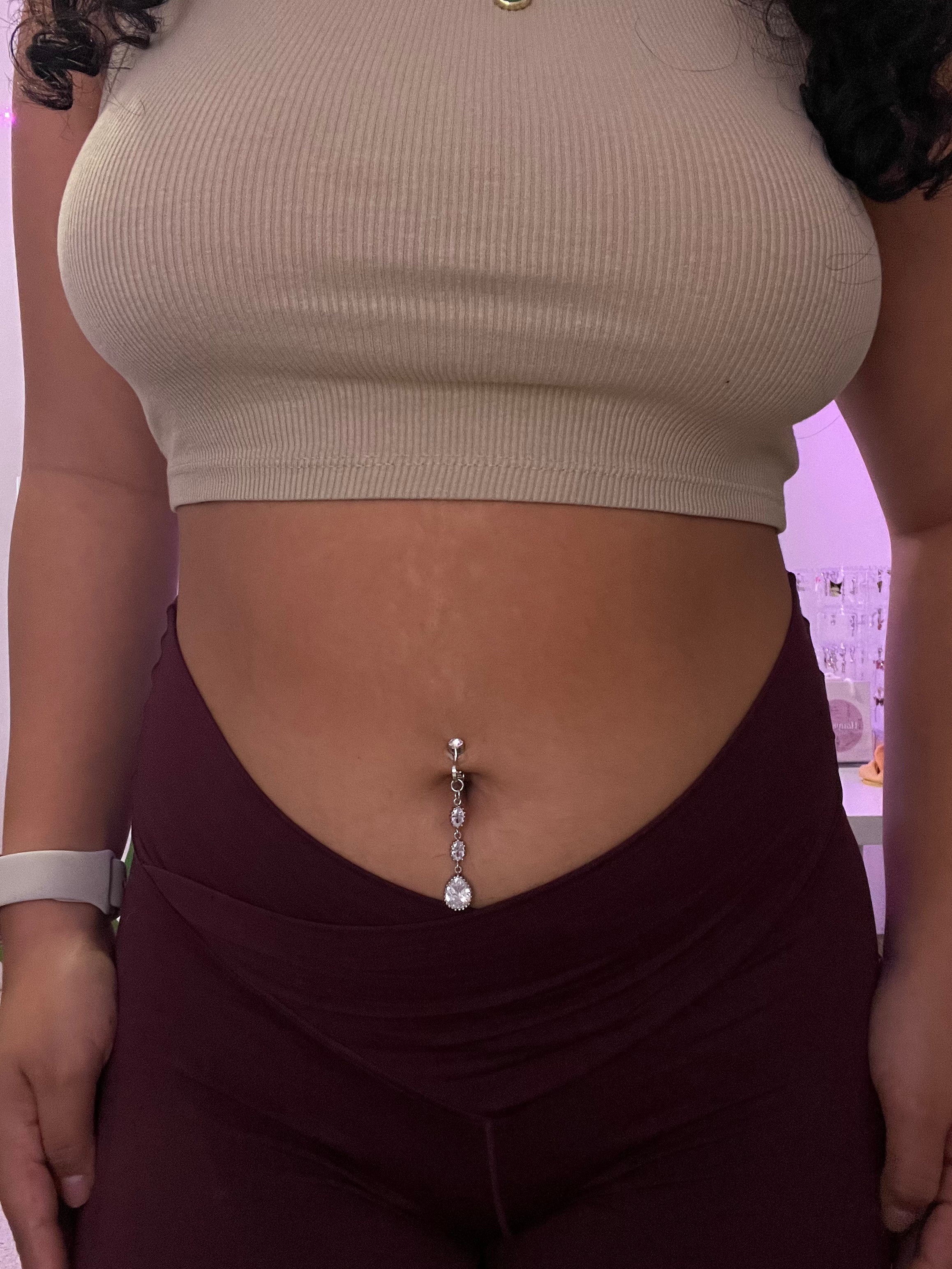 Sky Clip On Belly Ring