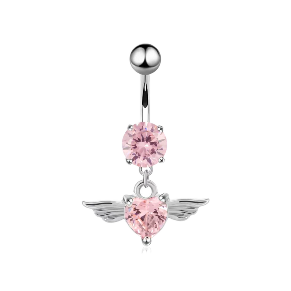 Pink Angel Belly Ring