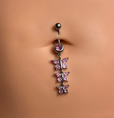 Lila Belly Ring
