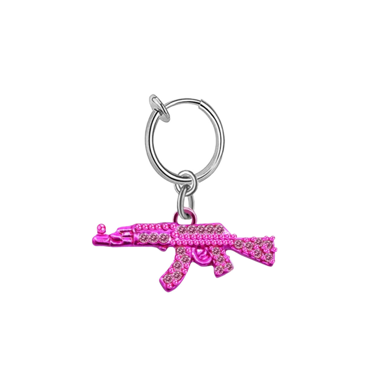 Fake Pink AK Belly Ring